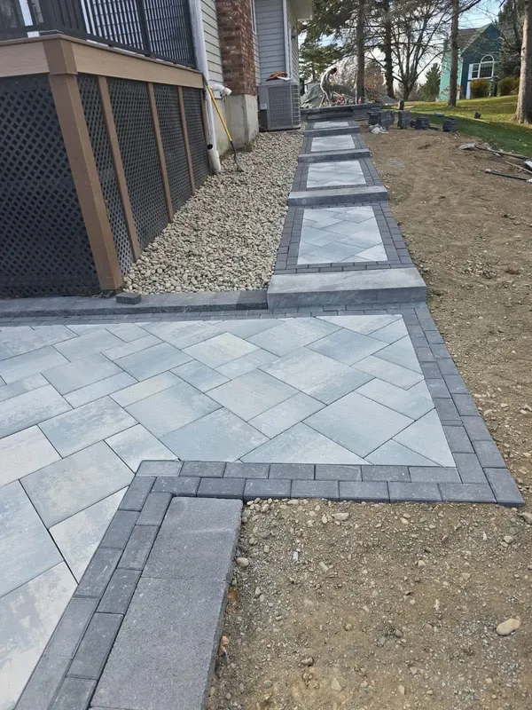 Paver patio hardscape installation Capital Region NY