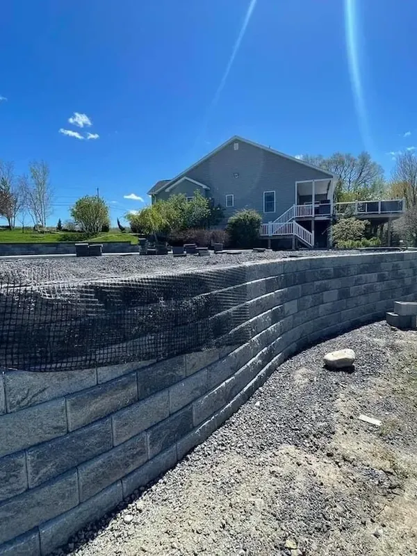 Versa-Lok retaining wall installation Albany NY